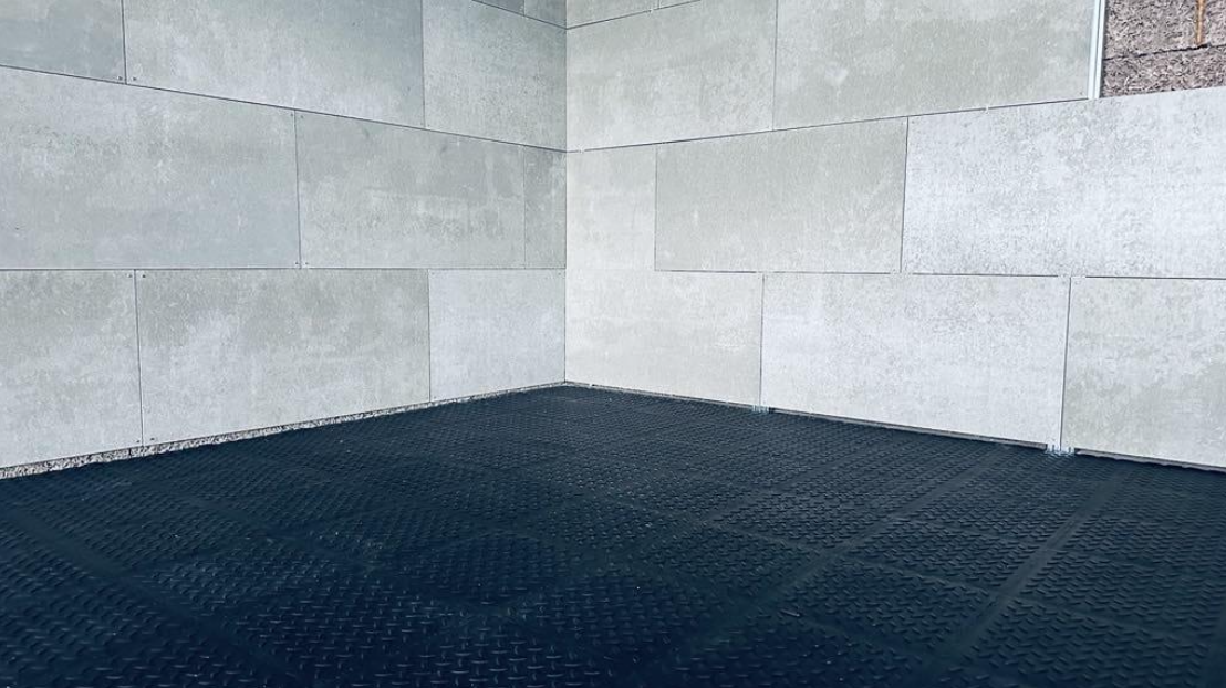 Fibre cement boards used for interior partitions
